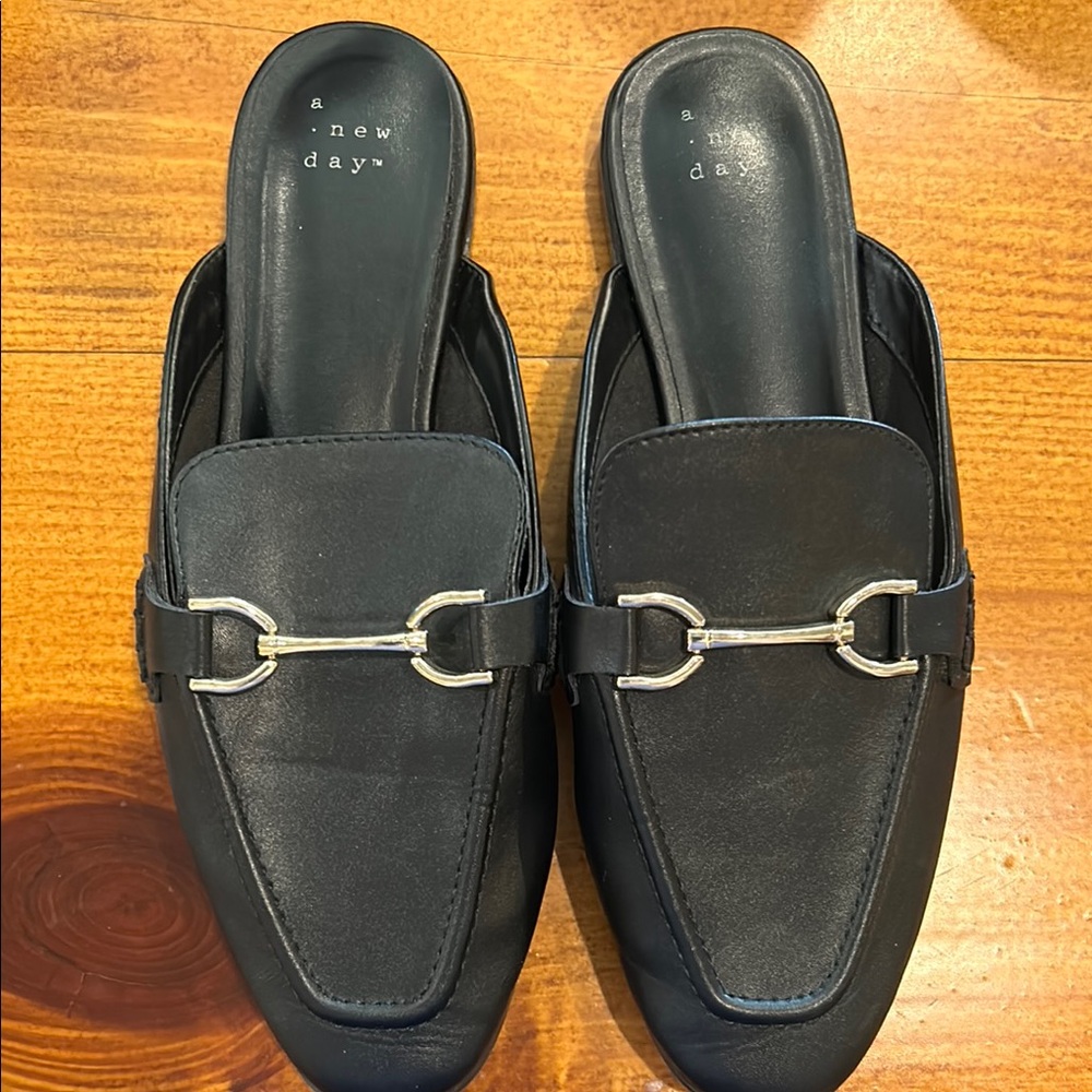 A New Day Black Slip-On Loafers